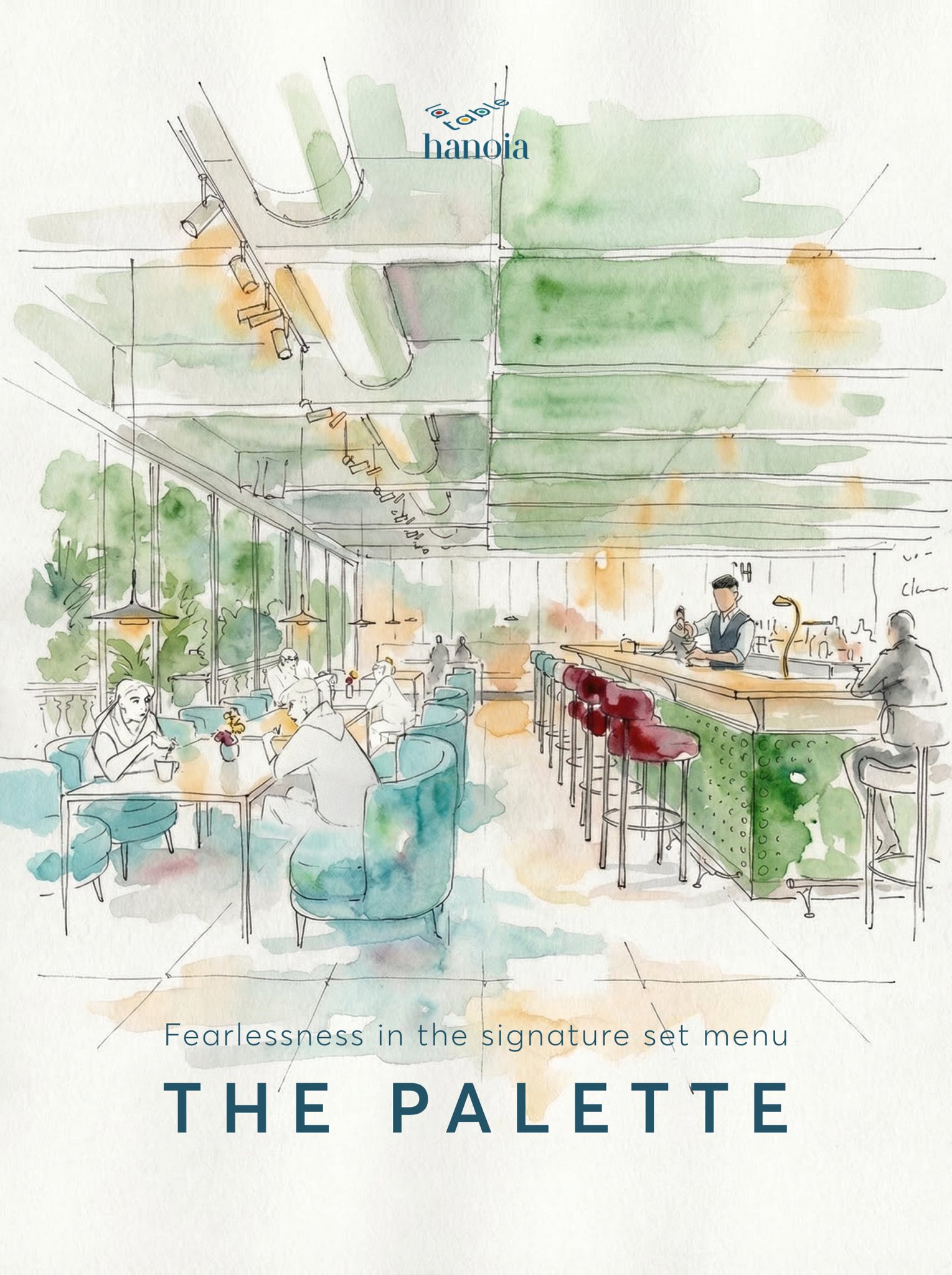 Bảng màu vị giác từ cảm hứng sơn mài