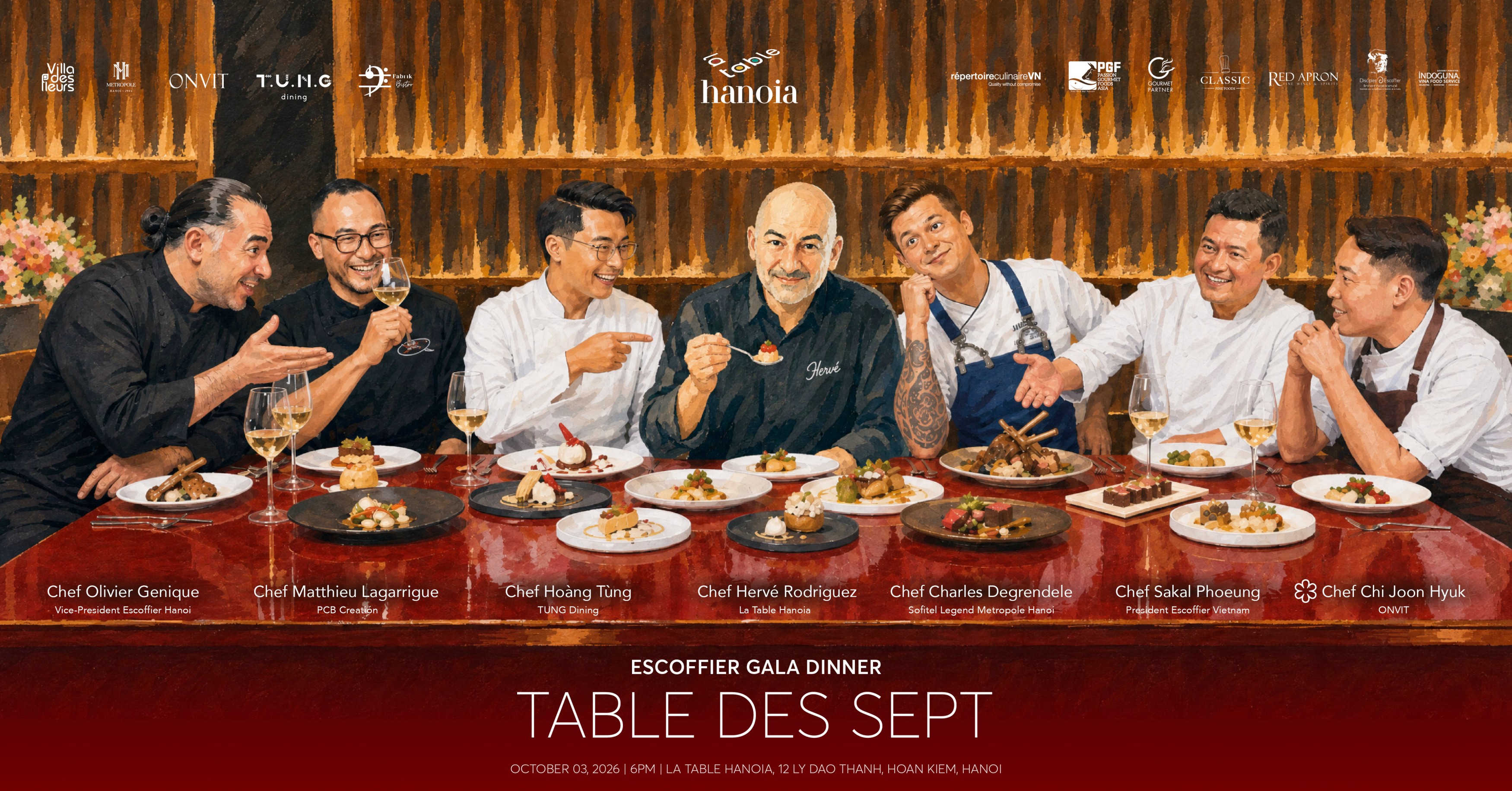 Table des Sept | Escoffier Gala Dinner